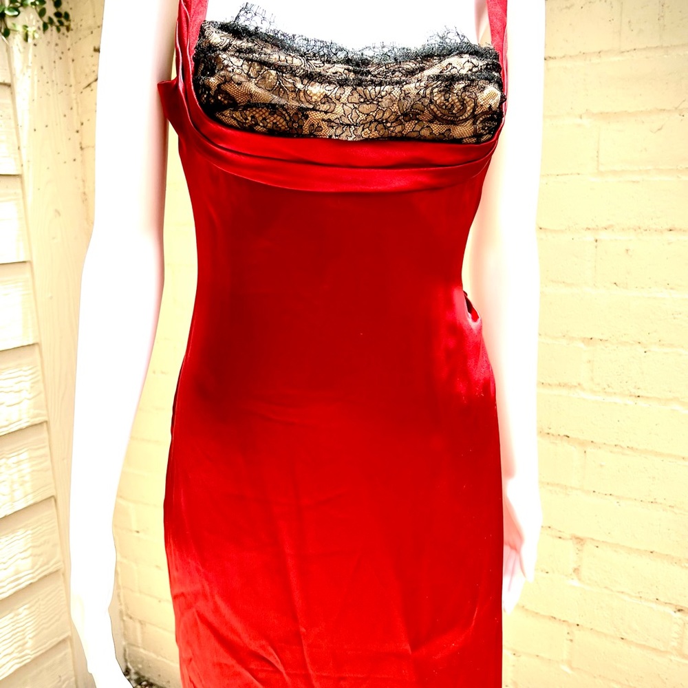 Vera Wang Gilded Age Red Gown sz4 - Picture 10 of 16